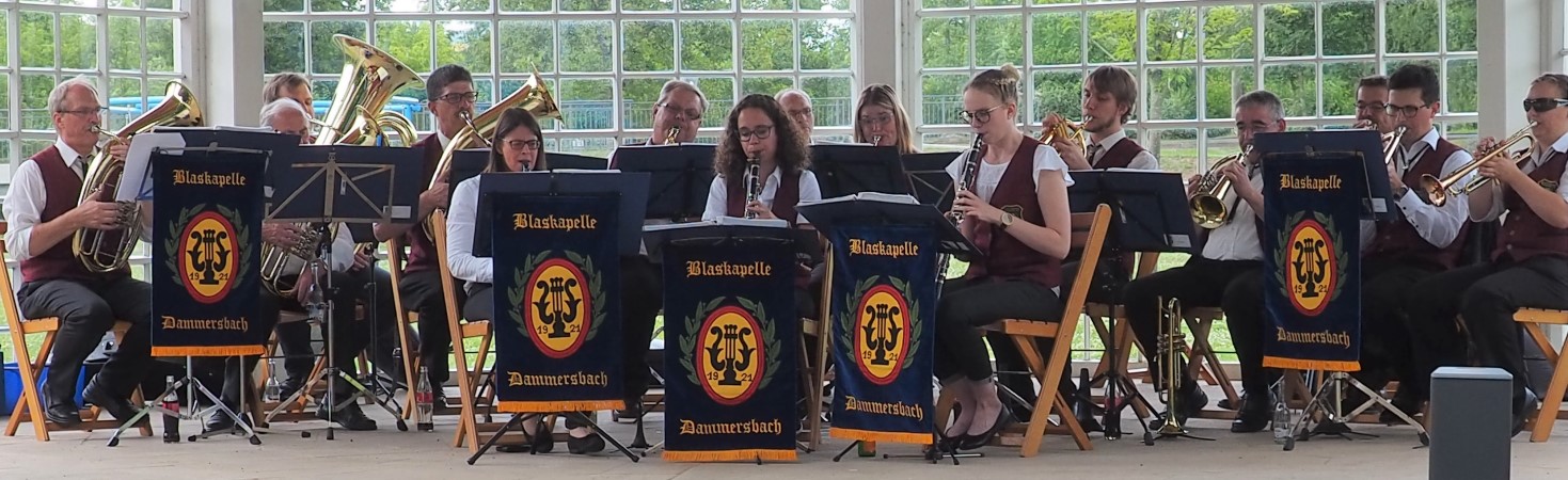 Dammersbacher Blaskapelle beim Konzert im Park